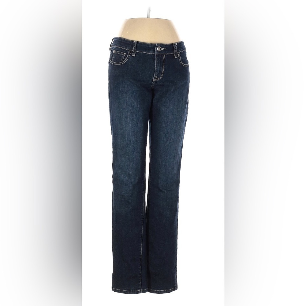 The Limited Straight Leg Denim Jeans Blue Dark Wash 5-Pocket Mid Rise